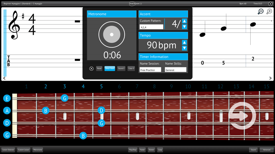 Purely Bouzouki Screenshot Custom Metronome