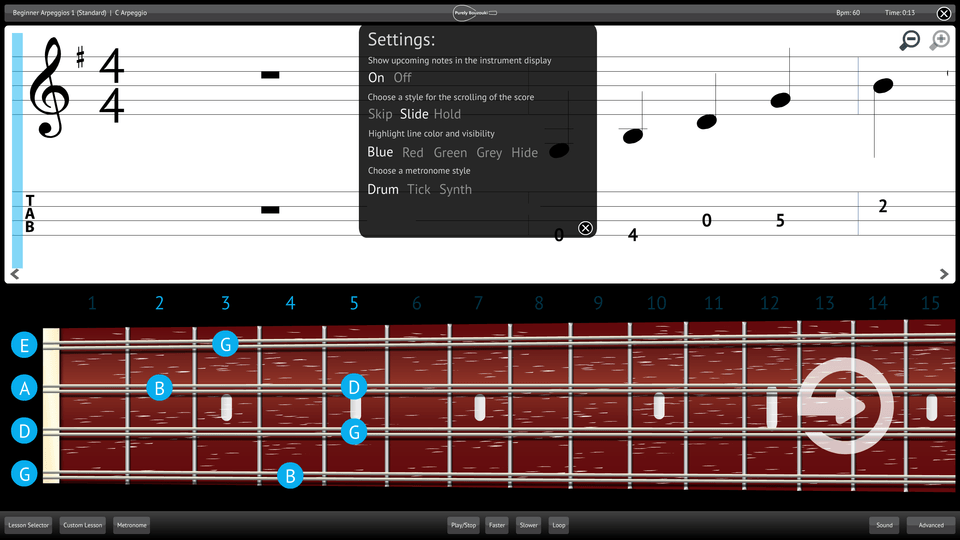 Purely Bouzouki Screenshot Settings