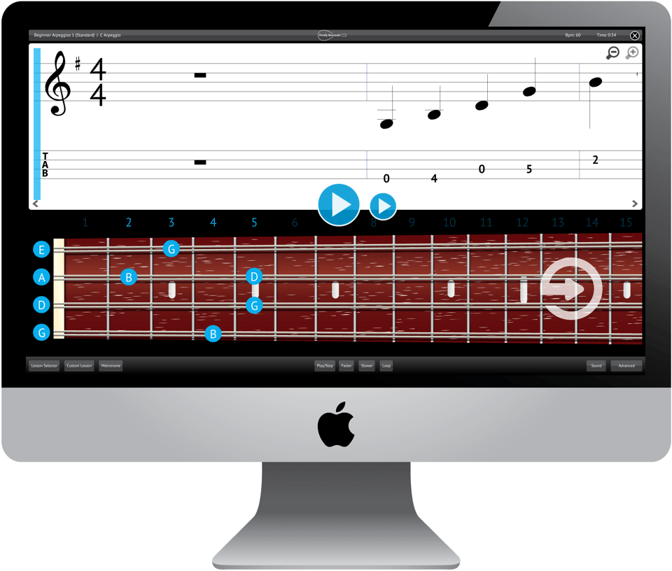 Purely Bouzouki Software Application Screenshot